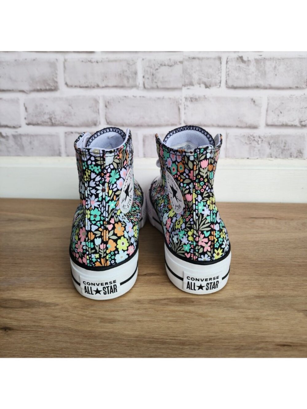 Converse Chuck Taylor Lift Allover Florals Hi Sz 7.5 Women Shoes Sneaker A15009C - Picture 4 of 12